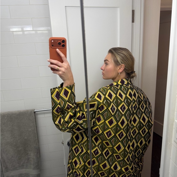 Chic Geometric Patterned Jacket - Picture 6 of 6